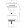 Донный клапан LEMARK LM8500BL универсальный Click/Clack 1 ¼, черный